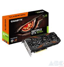 Видеокарта GIGABYTE GeForce GTX 1070 Ti Gaming 8G (GV-N107TGAMING-8GD)
