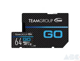 Карта памяти TEAM 64 GB microSDXC UHS-I U3 GO + SD Adapter TGUSDX64GU303