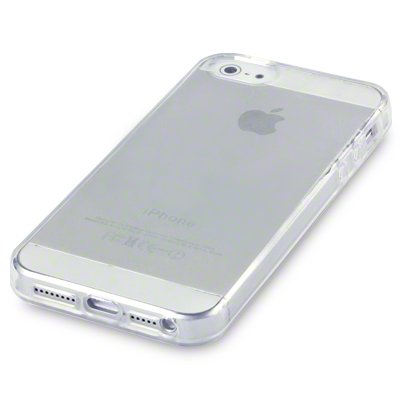 Чехол силиконовый (бампер) для смартфона Apple iPhone 5/5C/5S, White