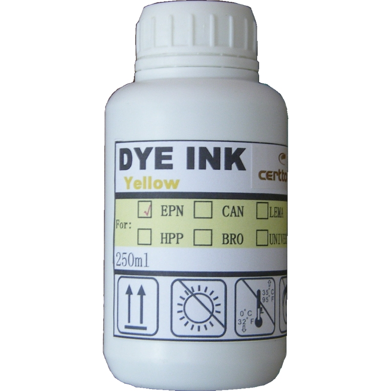 Чернила для заправки катриджей Certtone Dye Ink, Epson ,  Yellow 250ml