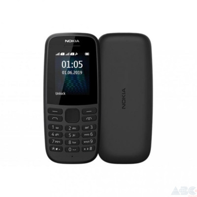 Мобильный телефон Nokia 105 Single Sim 2019 Black (16KIGB01A13)