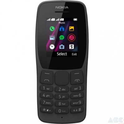 Мобильный телефон Nokia 110 Dual Sim 2019 Black (16NKLB01A07)