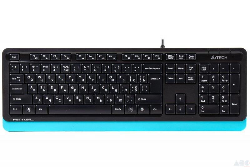 Клавиатура A4Tech FK10 Black/Blue