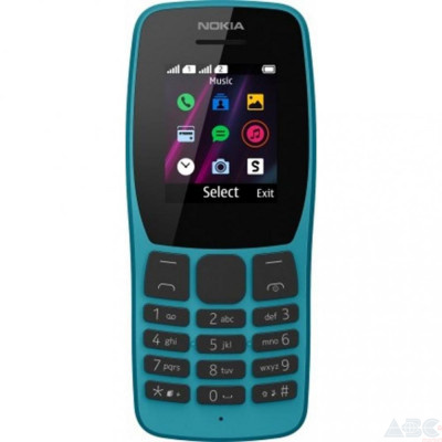 Мобильный телефон Nokia 110 Dual Sim 2019 Blue (16NKLL01A04)