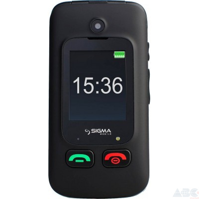 Мобильный телефон (бабушкофон) Sigma mobile Comfort 50 Shell Duo Black