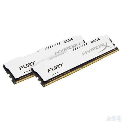 Память Kingston 16 GB (2x8GB) DDR4 2400 MHz HyperX Fury White (HX424C15FW2K2/16)