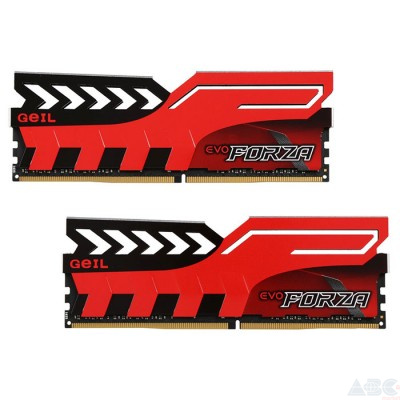 Память Geil 8 GB (2x4GB) DDR4 2400 MHz EVO Forza Hot-Rod Red (GFR48GB2400C16DC)