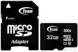 Карта памяти TEAM 32 GB microSDHC UHS-I + SD Adapter TUSDH32GCL10U03