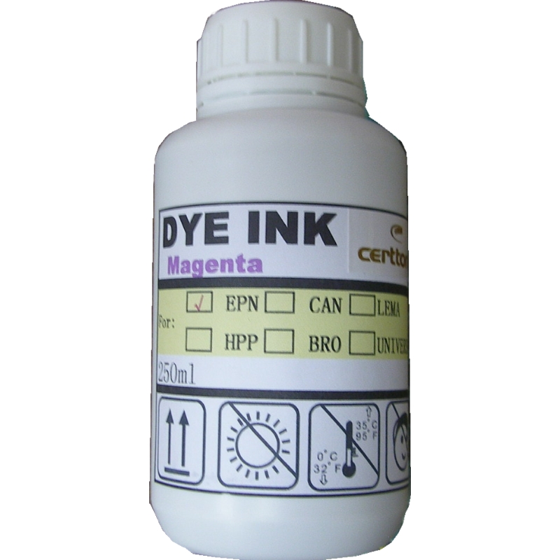 Чернила для заправки катриджей Certtone Dye Ink, Epson , Magenta 250ml