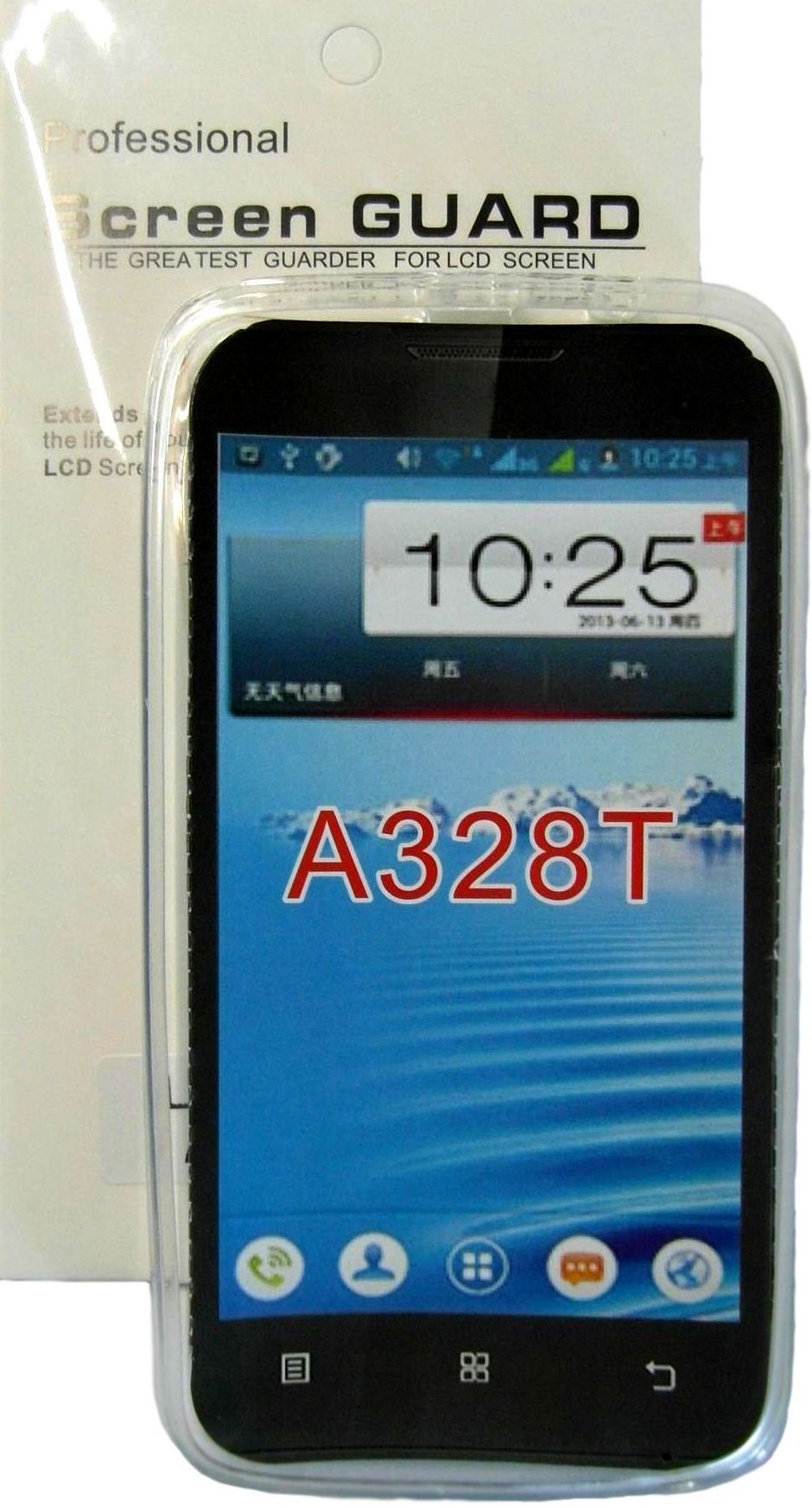 Чехол силиконовый (бампер) для смартфона Lenovo A328t +защитная пленка, White