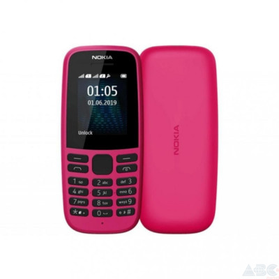 Мобильный телефон Nokia 105 Single Sim 2019 Pink (16KIGP01A13)
