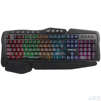 Клавиатура REAL-EL Gaming 8900 RGB Macro (EL123100025)