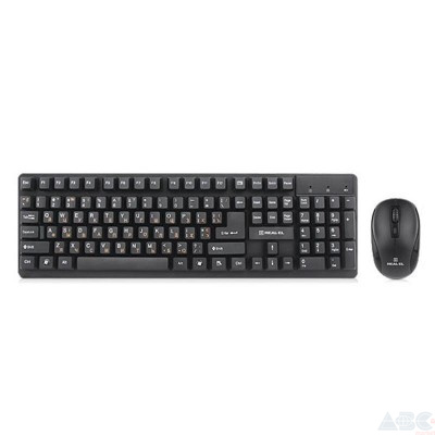 Комплект (клавиатура + мышь) REAL-EL Standard 550 Kit (EL123100024)