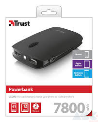 Внешний аккумулятор (Power Bank) Trust Leon Power Bank 7800 portable Charger (20615)