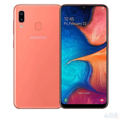 Смартфон Samsung Galaxy A20 3/32GB Coral Orange