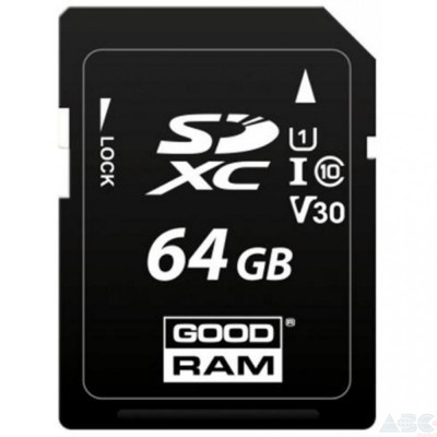 Карта памяти GOODRAM 64 GB SDXC Class 10 UHS-I S1A0-0640R12